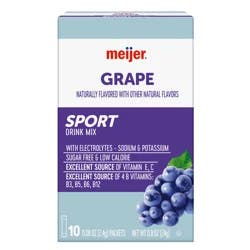 Meijer Grape Sport Drink Mix - 10 ct
