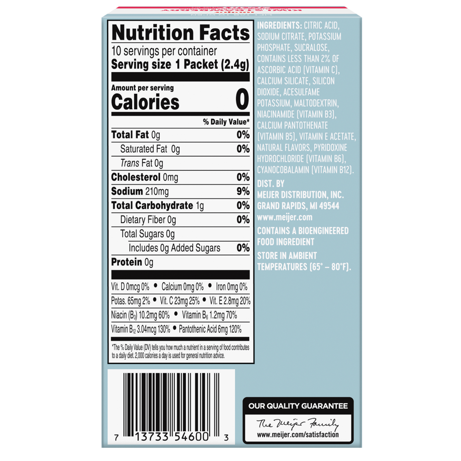 slide 2 of 8, Meijer Kiwi Strawberry Sport Drink Mix - 10 ct, 10 ct