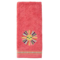 Meijer Corporate Seasonal Mcs Colorful Sun Hand Towel, 16 In X 25 In, Coral