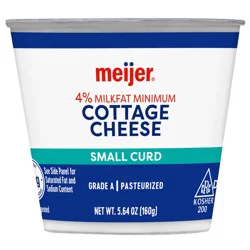 Meijer Cottage Cheese, 5.64 Oz, Plain