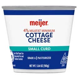 Meijer Cottage Cheese, 5.64 Oz, Plain
