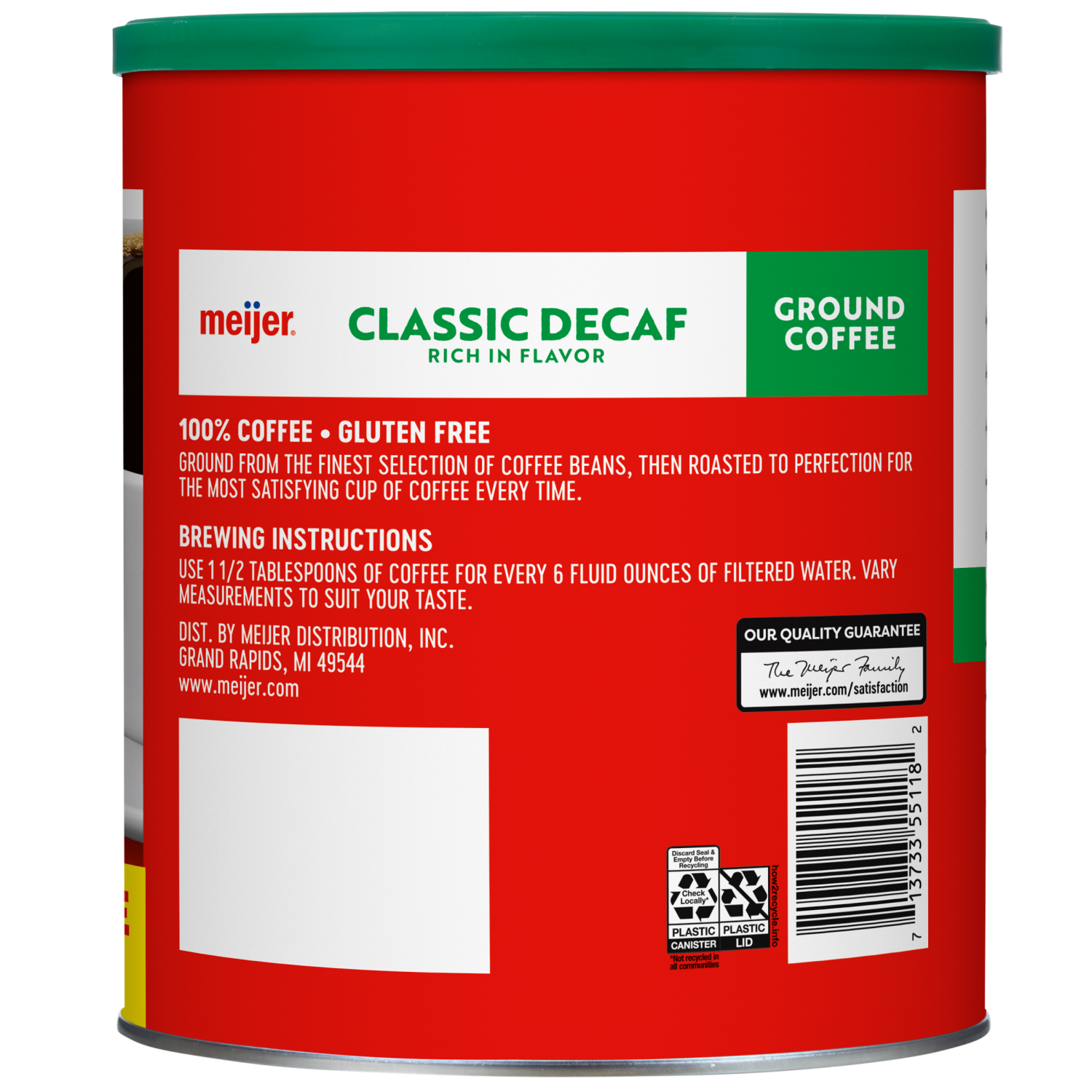 slide 2 of 2, Meijer Decaf Ground Coffee 36 oz, 36 oz