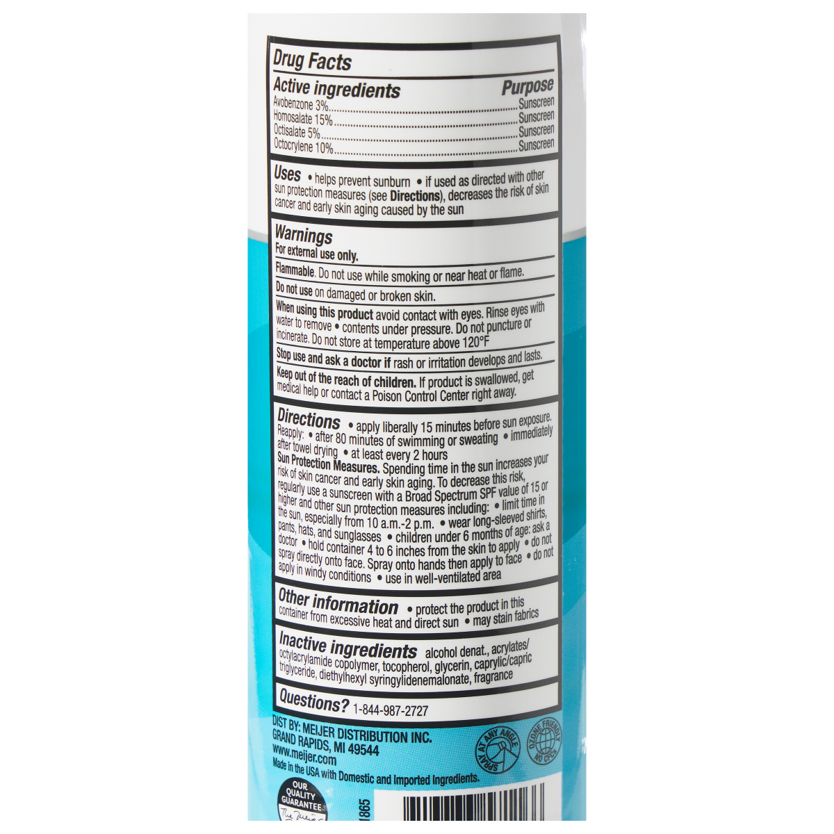 slide 3 of 3, Meijer Kids Sun Spf 50 Cont Spry, 6 oz