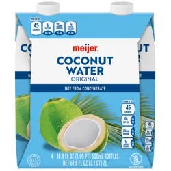 Meijer Coconut Water - 4 ct; 16.9 oz
