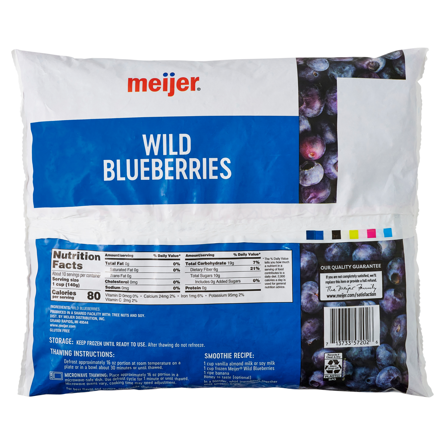 slide 2 of 3, Meijer Frozen Wild Blueberries, 48 oz