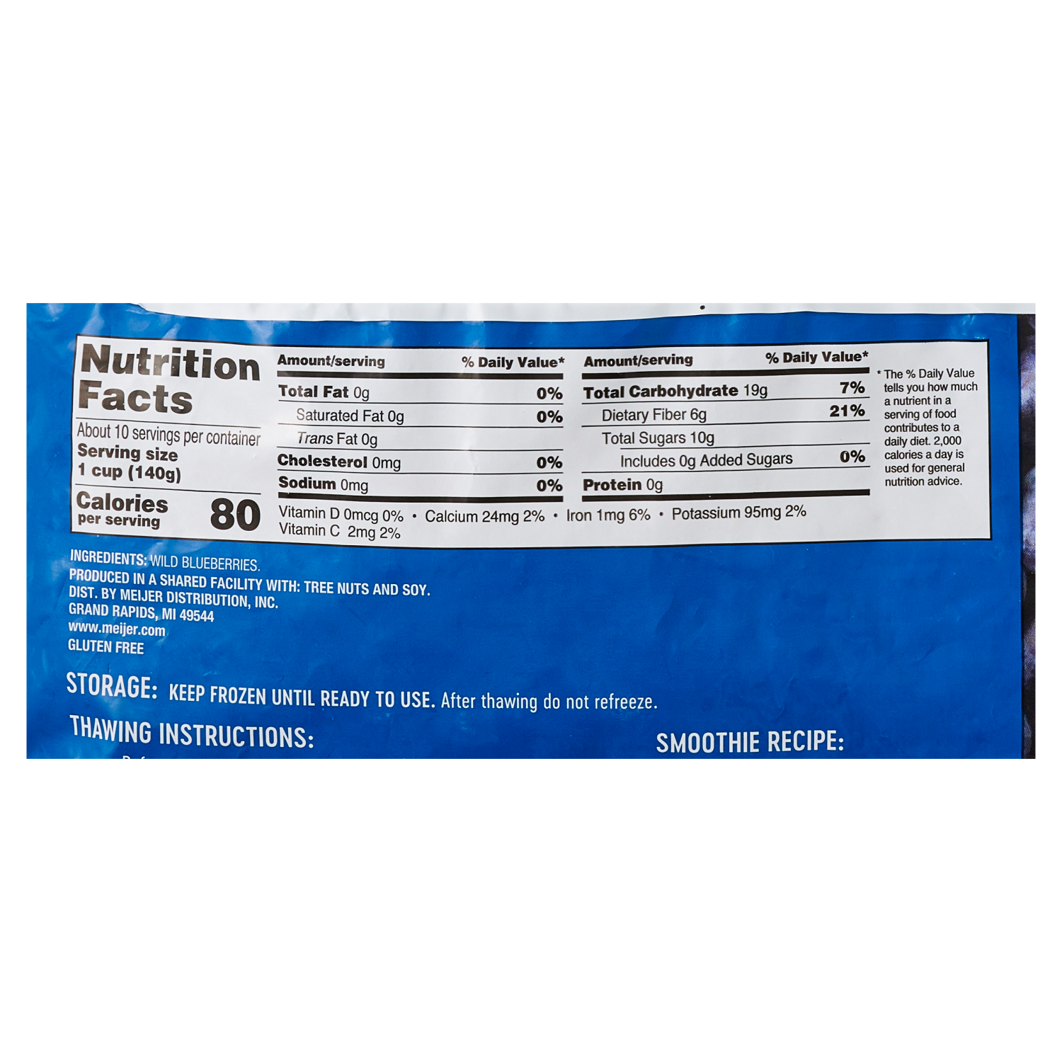 slide 3 of 3, Meijer Frozen Wild Blueberries, 48 oz