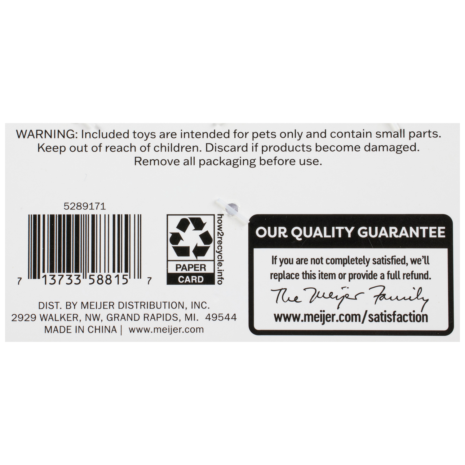 slide 3 of 3, Meijer Cat Toy, Occupation Mice, 3 ct