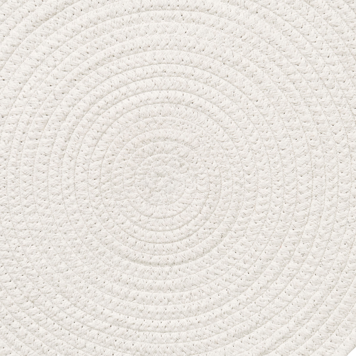 slide 2 of 2, December Home White Chevron Silver Round Braided Placemat, 15 In, 1 ct