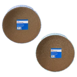 Meijer Floral Round Scratcher Bed, 4.1 in x 15.6 in x 15.6 in, 1 pk, Blue