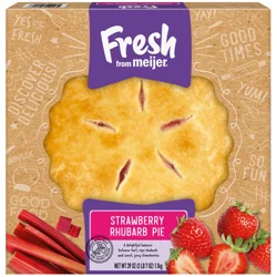 Fresh from Meijer 10" Strawberry Rhubarb Pie, 39oz
