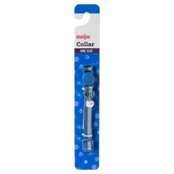 Meijer Cat Two Tone Collar, Blue & Black