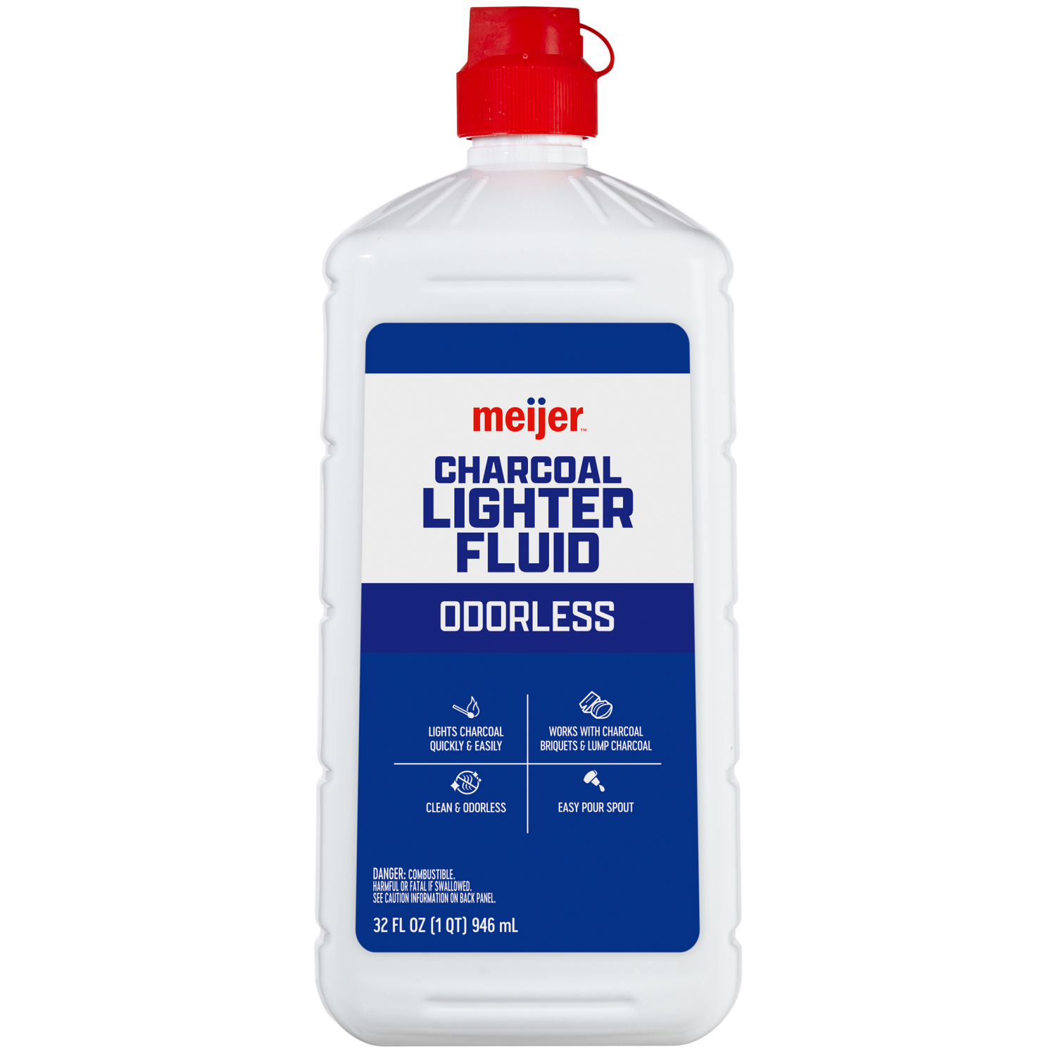 slide 1 of 2, Meijer Lighter Fluid, 32 oz