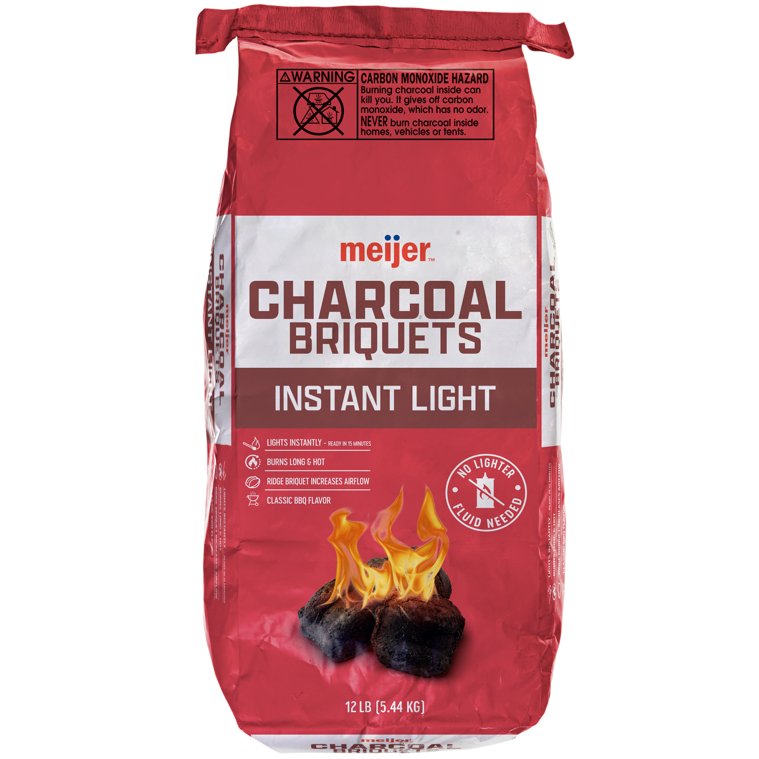 slide 1 of 2, Meijer Instant Light Briquets, 12 lb