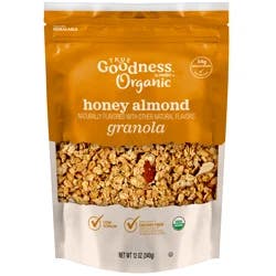 True Goodness Organic Honey Almond Granola, 12 oz