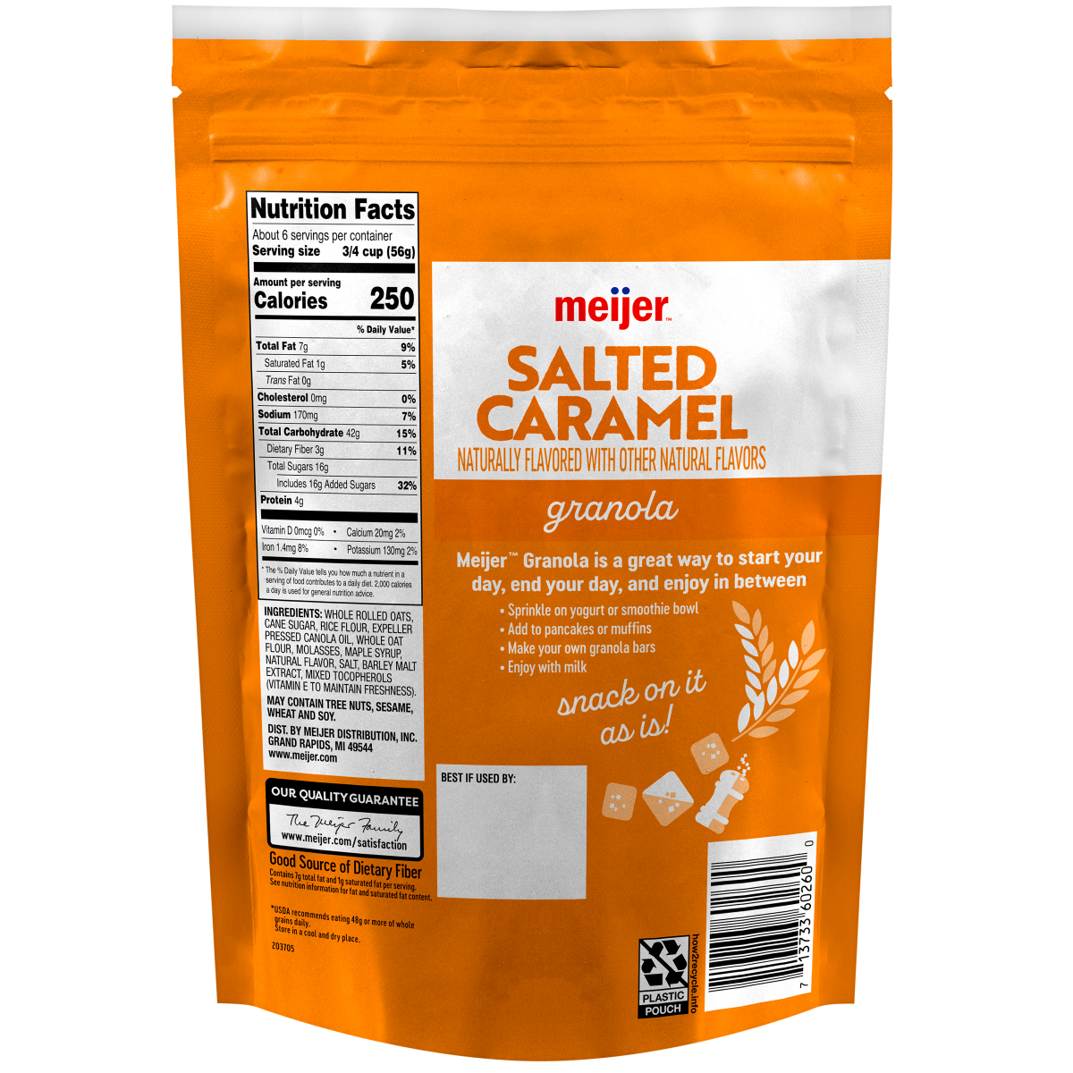 slide 2 of 2, Meijer Salted Caramel Granola, 12 oz