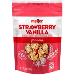 Meijer Strawberry Vanilla Granola - 12 oz