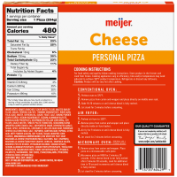 slide 3 of 29, Meijer Cheese Personal Size Frozen Pizza, 7.2 oz