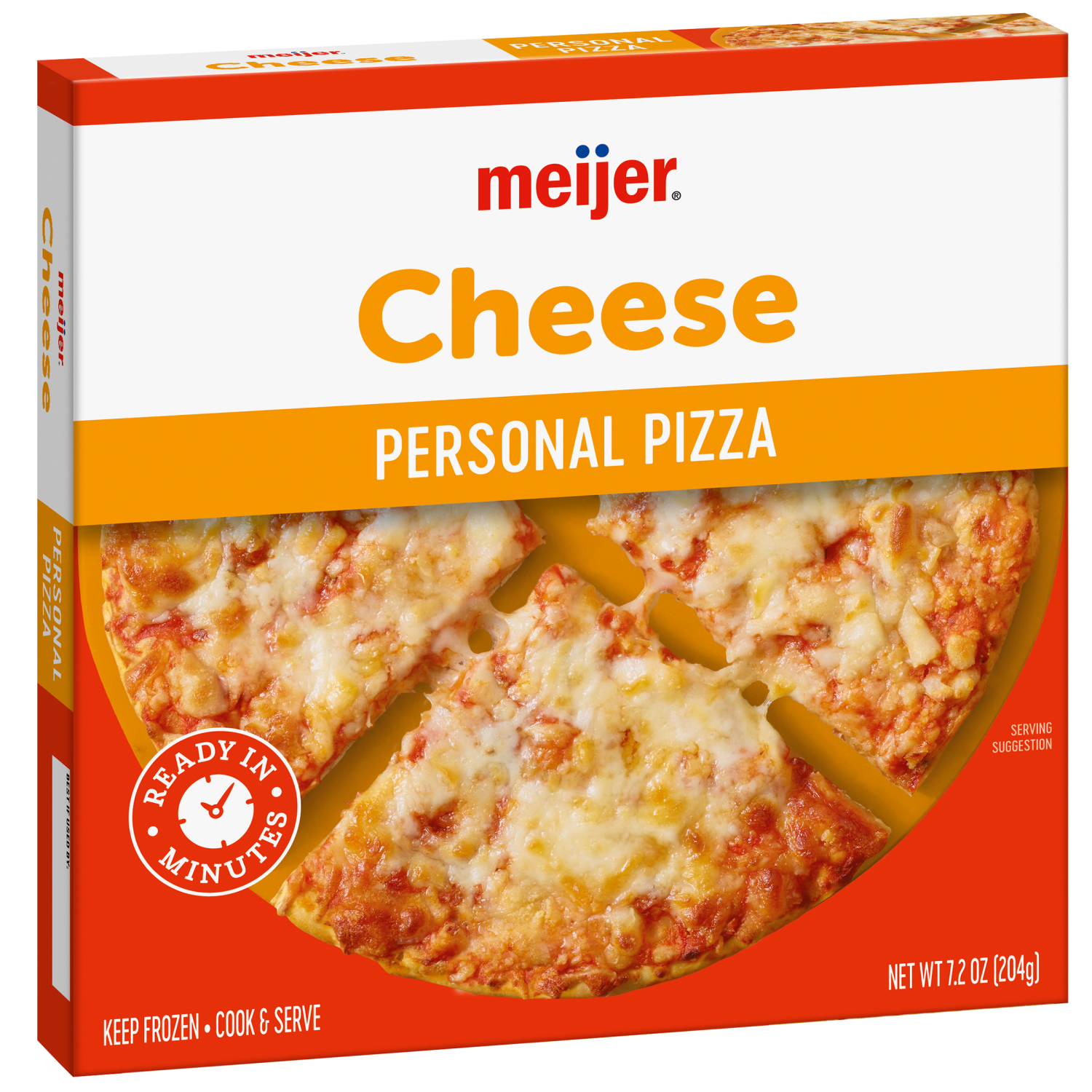 slide 6 of 8, Meijer Cheese Personal Size Frozen Pizza, 7.2 oz