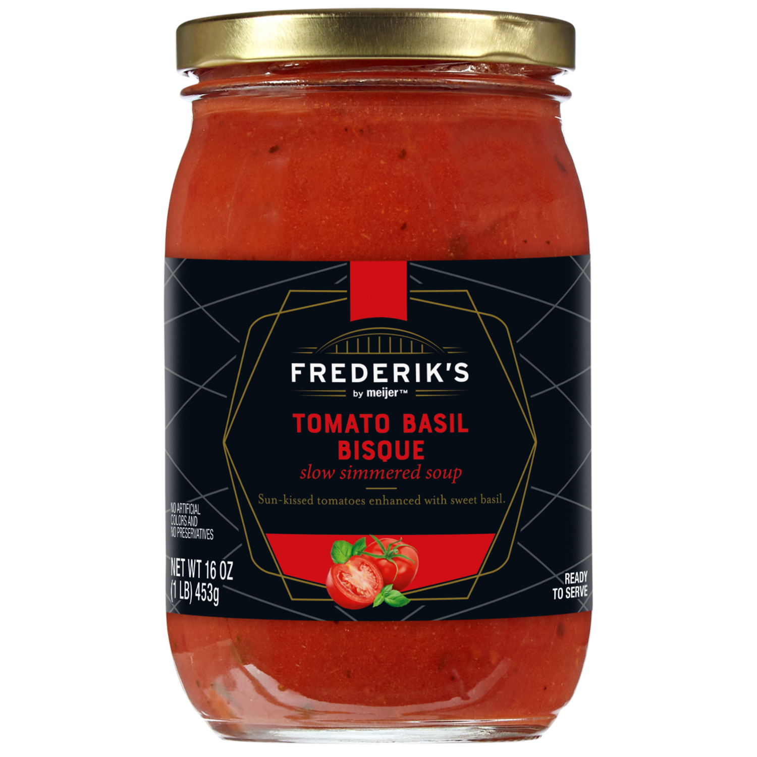 slide 1 of 3, FREDERIKS BY MEIJER Fredericks Tomato Basil Bisque, 16 oz