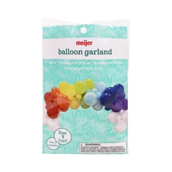 Meijer Balloon Garland, Rainbow
