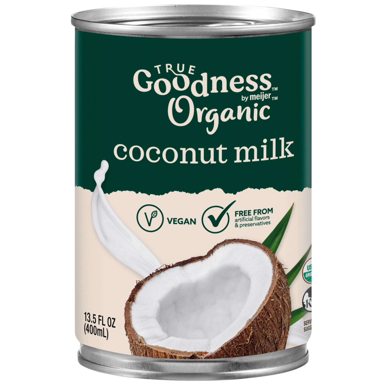 slide 1 of 2, True Goodness Organic Coconut Milk, 13.5 oz