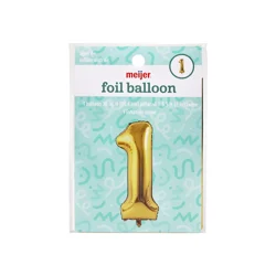 Meijer Foil Balloon, Number 1, 36 In