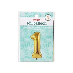 Meijer Foil Balloon, Number 1, 36 In