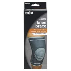 Meijer Knee Brace, Elastic Stabilizer Grey Two-Tone, X-Large