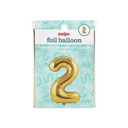 Meijer Foil Balloon Number 2. 36 In