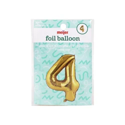 Meijer Foil Balloon Number 4, 36 In