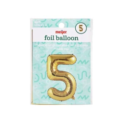 Meijer Foil Balloon Number 5, 36 In