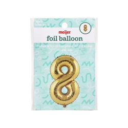 Meijer Foil Balloon Number 8, 36 In