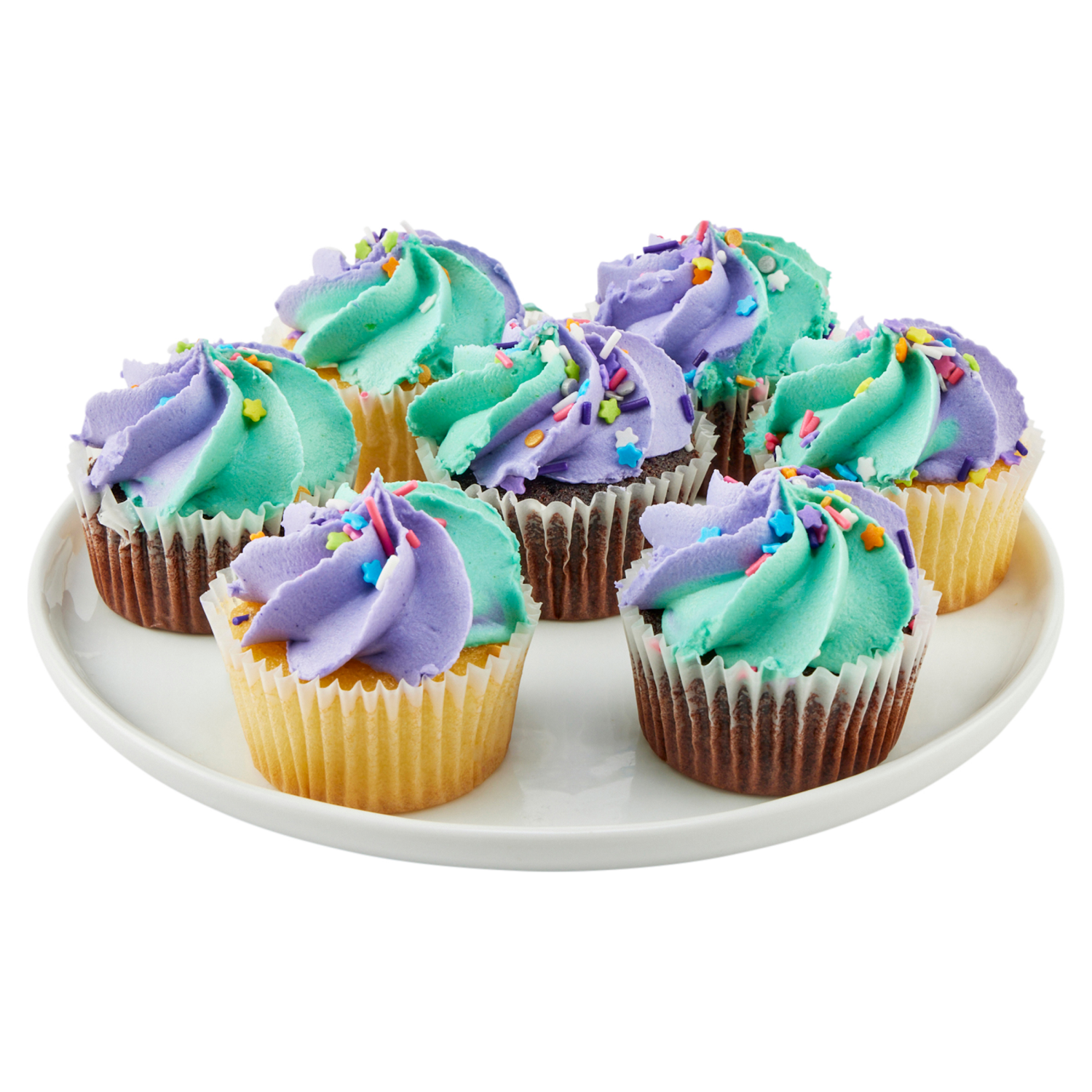 slide 2 of 4, Kimberly's Assorted Mermaid Cupcakes /, 12 ct; 22 oz