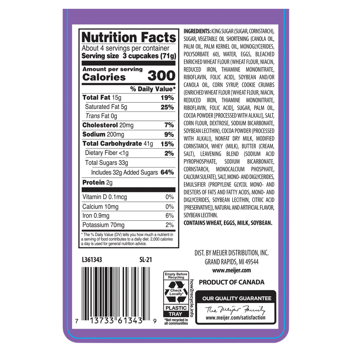 slide 3 of 4, FRESH FROM MEIJER Cupcakes, 10 oz