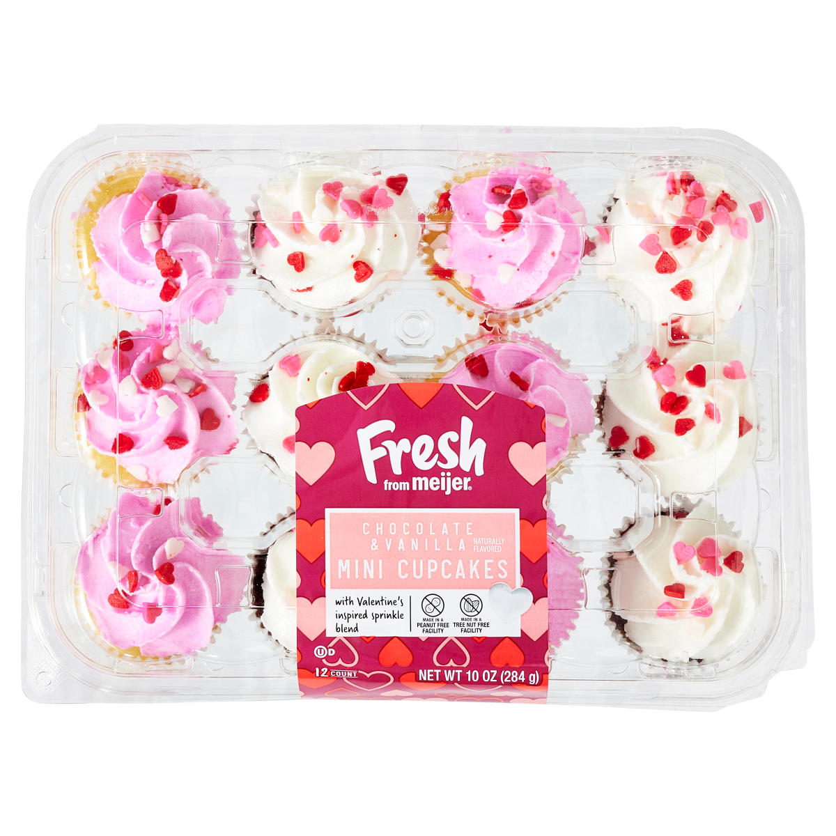 slide 1 of 4, TWO BITE Valentine Cupcakes, 10 oz