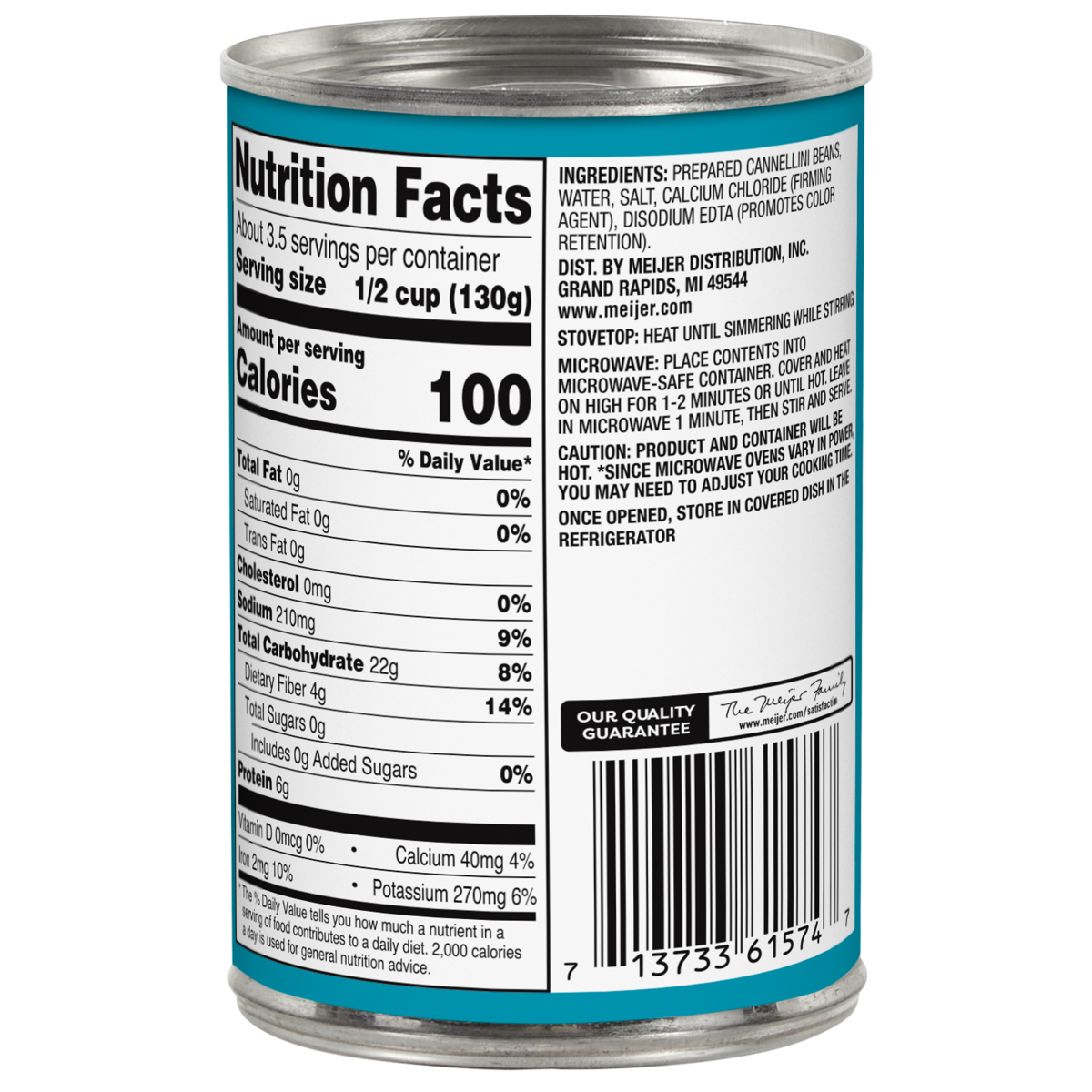 slide 2 of 2, Meijer Cannellini Beans - 15.5 oz, 15.5 oz