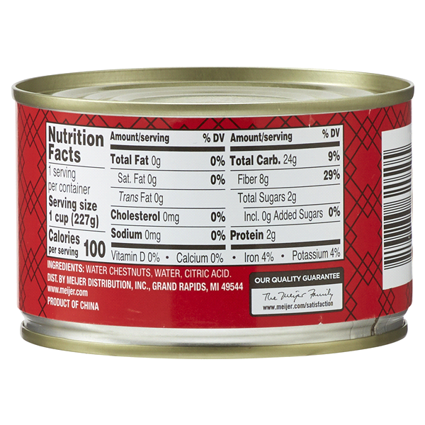 Meijer Sliced Water Chestnuts 8 oz | Shipt