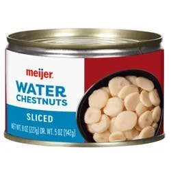 Meijer Sliced Water Chestnuts, 8 Oz
