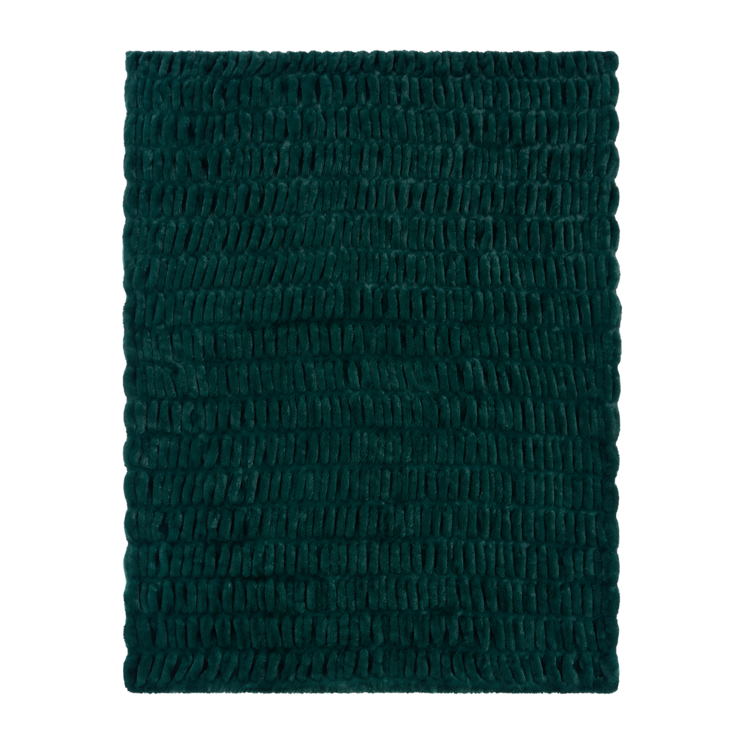 slide 4 of 6, ROOM & RETREAT RR GREEN RUCHED THROW, 50 x 60