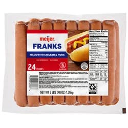 Meijer Hot Dogs, 24 ct, 48 oz