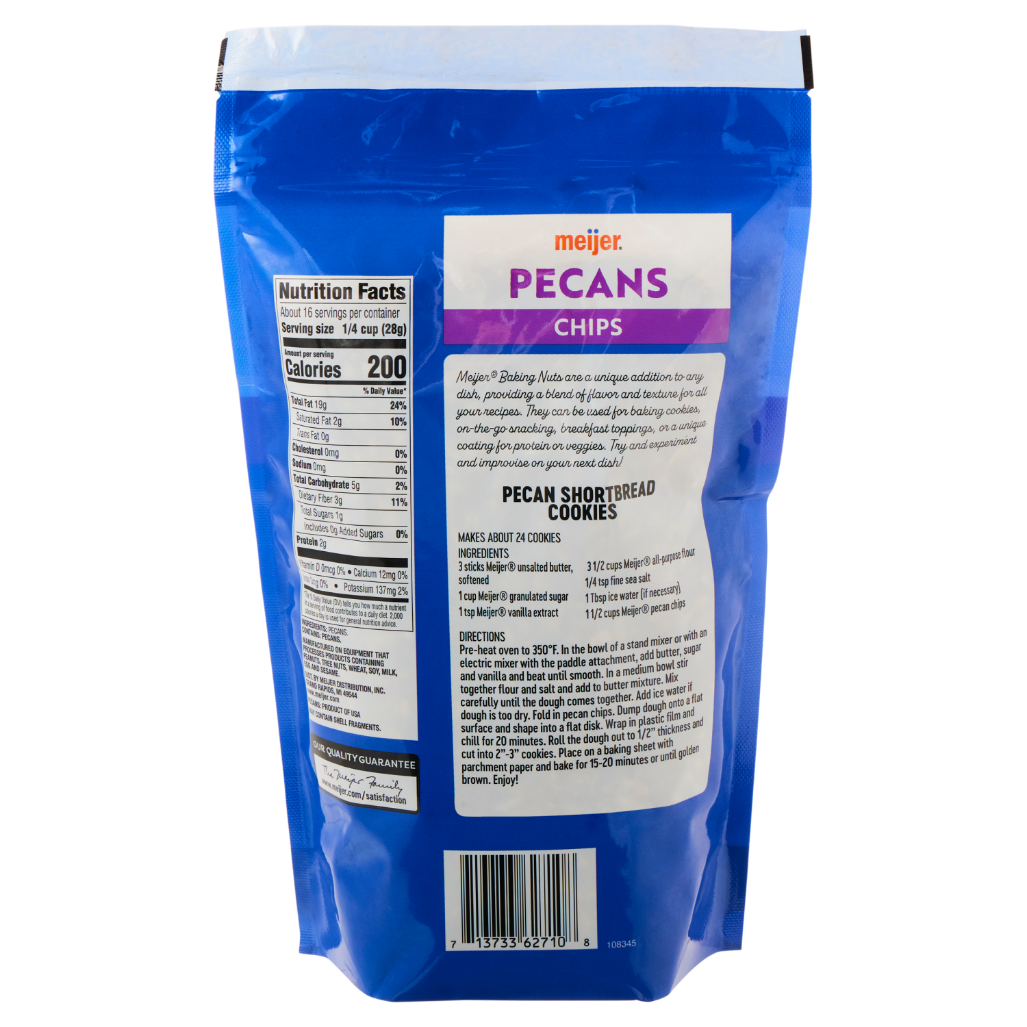 slide 2 of 3, Meijer Pecan Chips, 16 oz