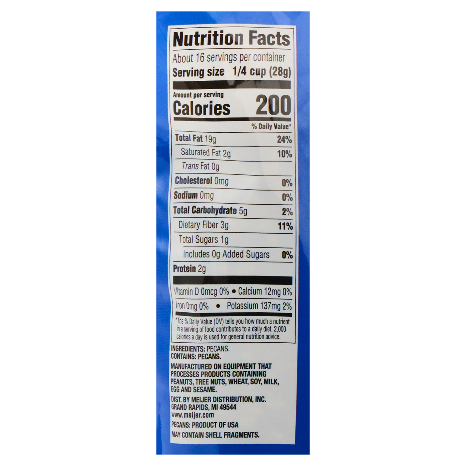slide 3 of 3, Meijer Pecan Chips, 16 oz
