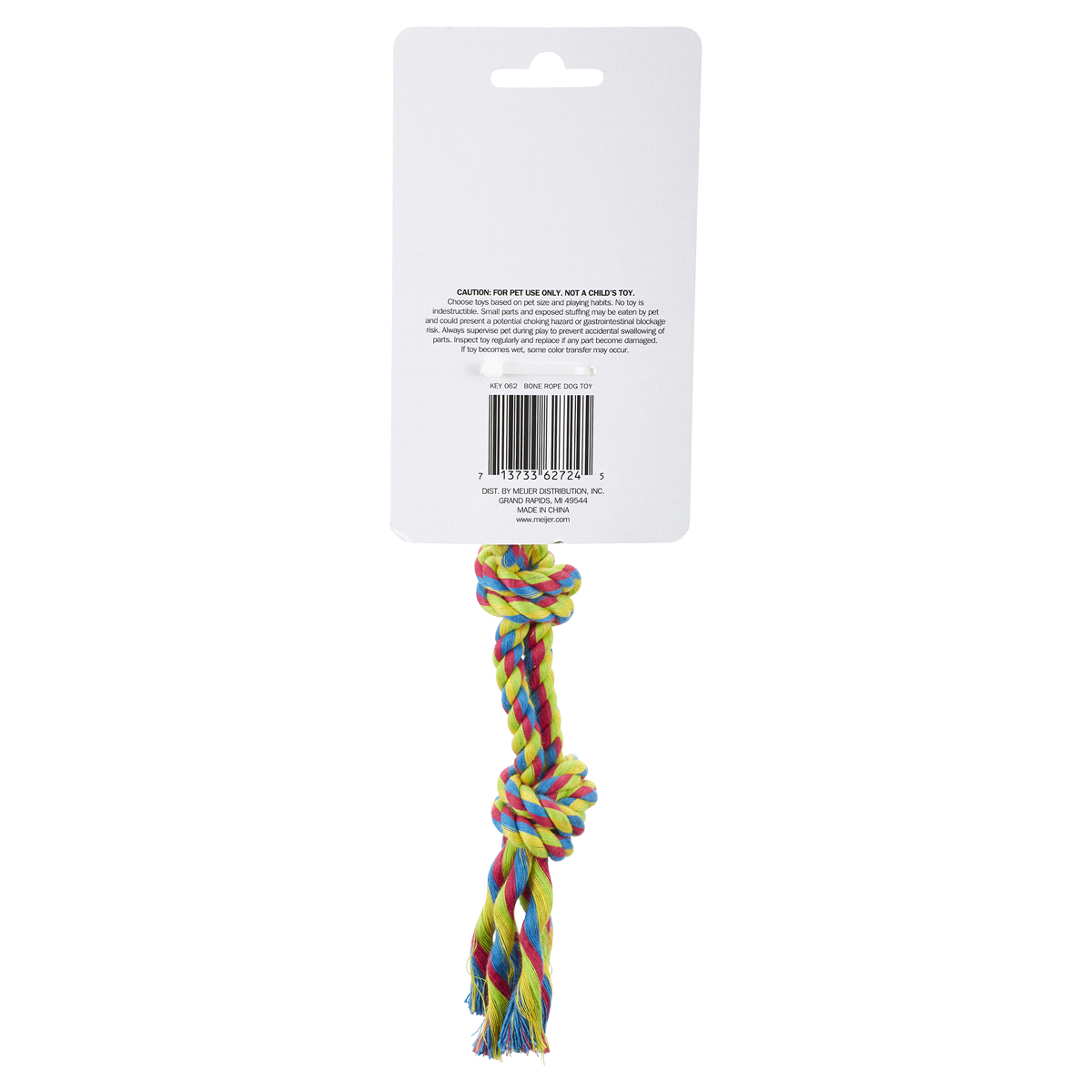 slide 2 of 2, Meijer Lil Pipsqueaks Bone Rope Dog Toy, 1 ct