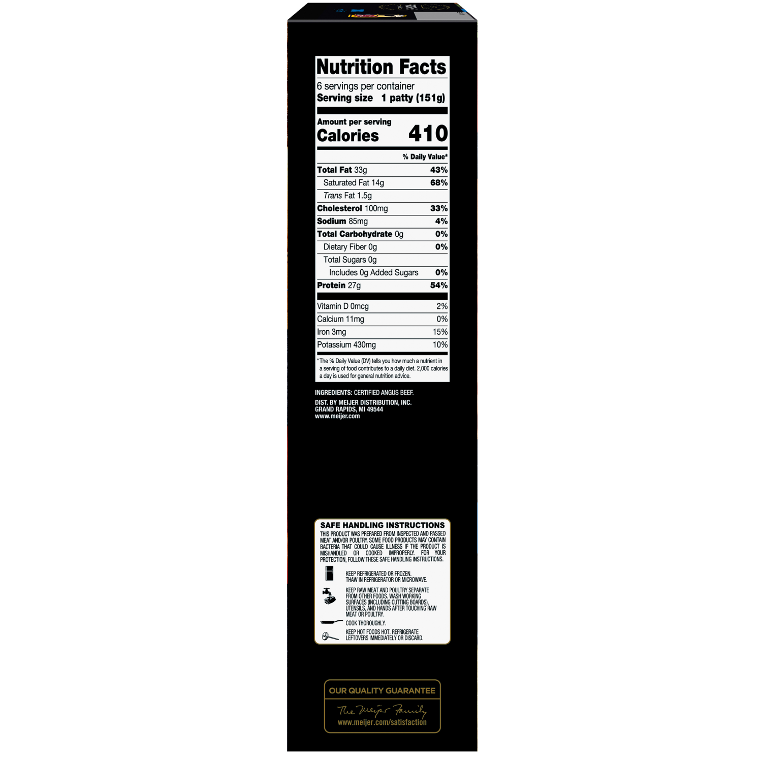 slide 3 of 5, FREDERIKS BY MEIJER Frederik's By Meijer Certified Angus Beef Ground Chuck Burger, 32 oz, 32 oz