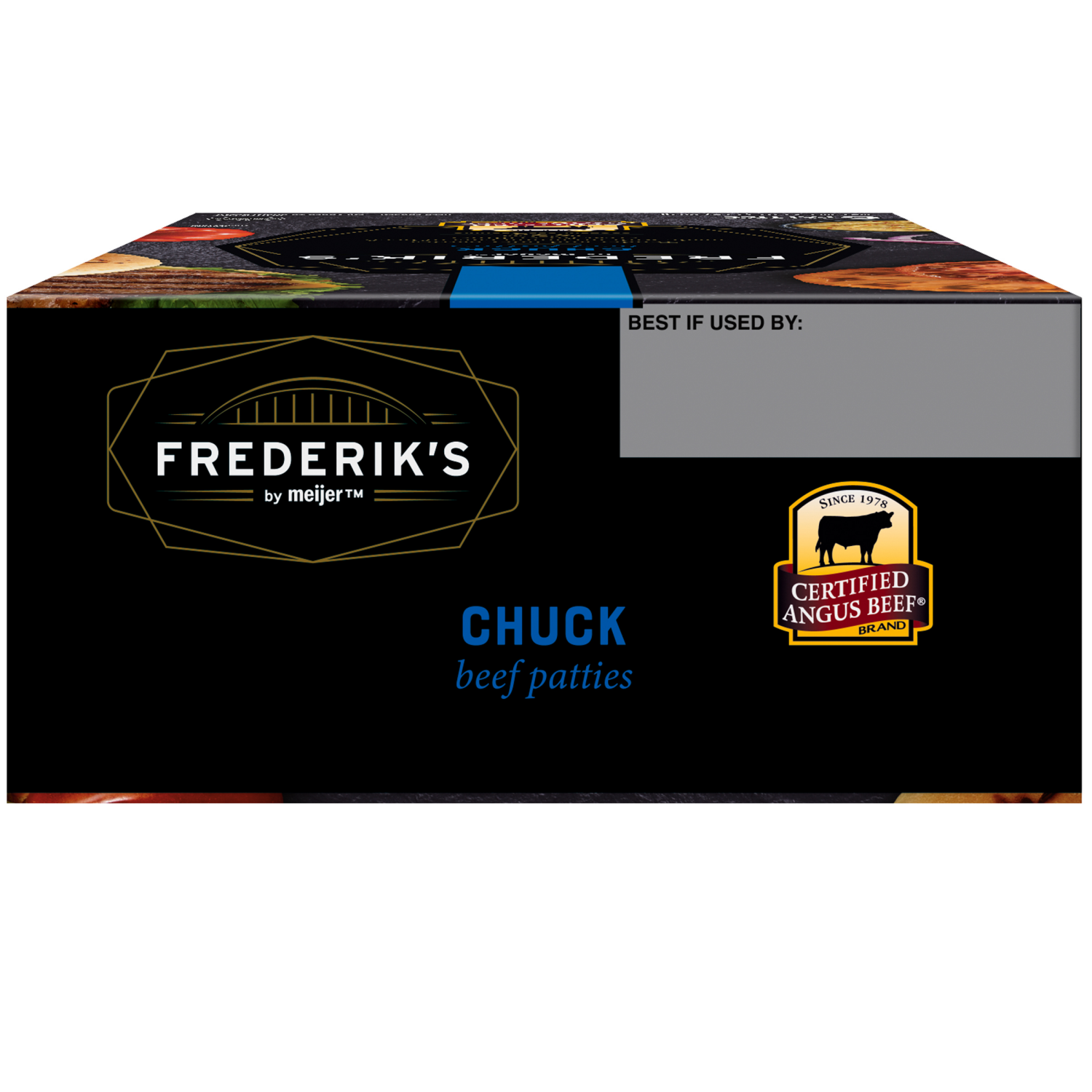 slide 5 of 5, FREDERIKS BY MEIJER Frederik's By Meijer Certified Angus Beef Ground Chuck Burger, 32 oz, 32 oz