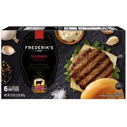 FREDERIKS BY MEIJER Frederik's by Meijer Certified Angus Beef Seasoned Burger, 6 count