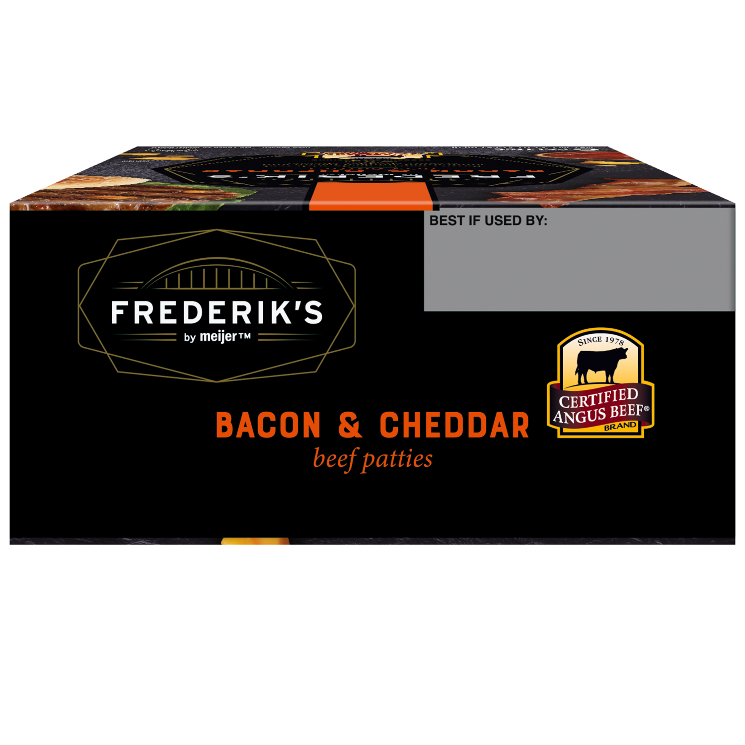 slide 5 of 5, FREDERIKS BY MEIJER Frederik's By Meijer Certified Angus Beef Bacon and Cheddar Burger, 32 oz, 32 oz