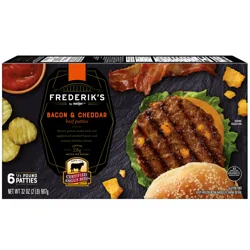 FREDERIKS BY MEIJER Frederik's By Meijer Certified Angus Beef Bacon and Cheddar Burger, 32 oz