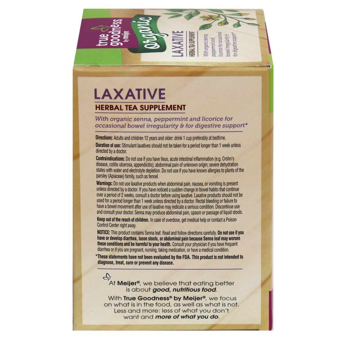 slide 4 of 5, True Goodness Organic Laxative Tea, 1.13 oz