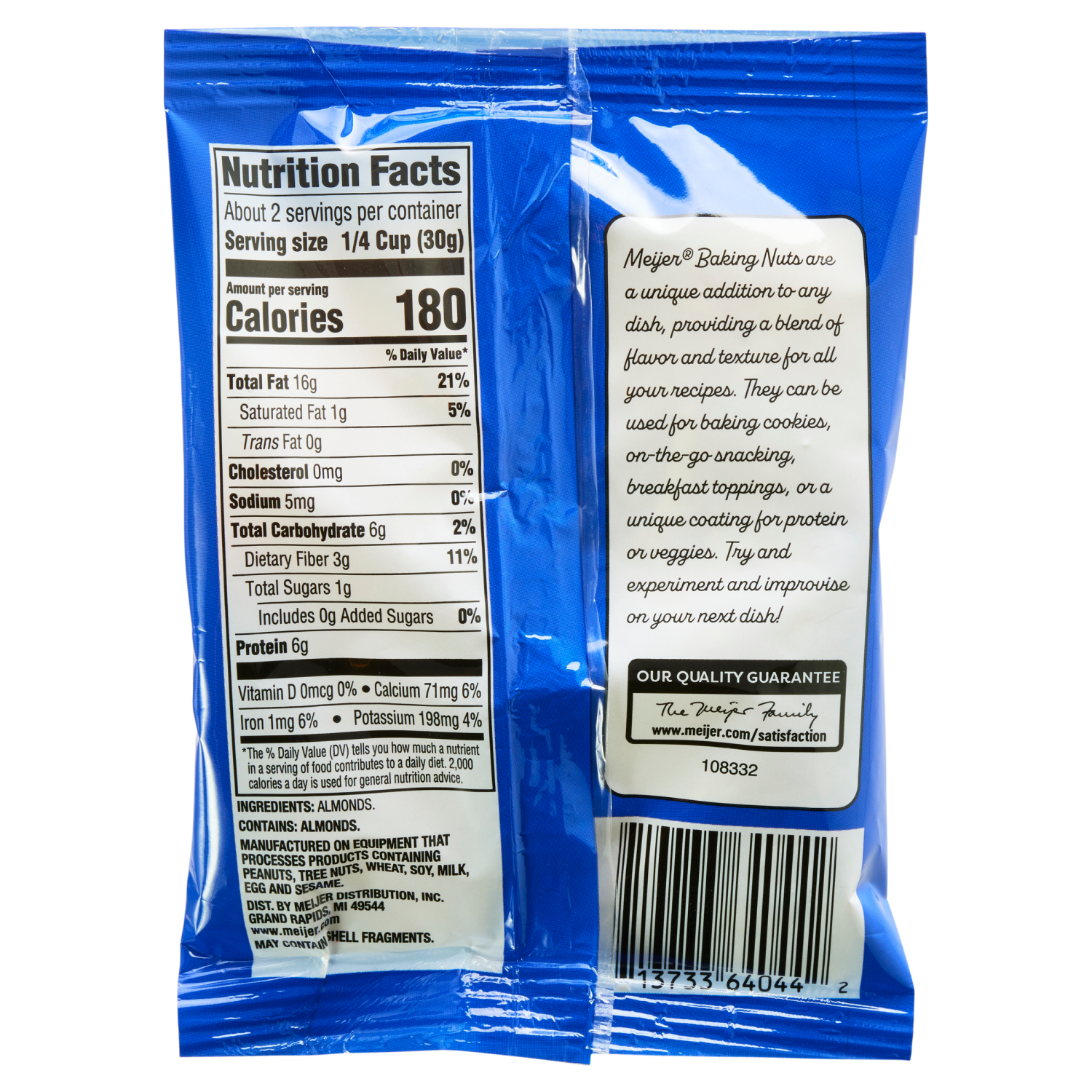 slide 2 of 2, Meijer Slivered Almonds, 2.1 oz, 2.1 oz